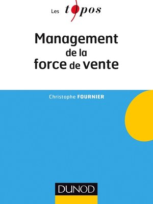 cover image of Management de la force de vente